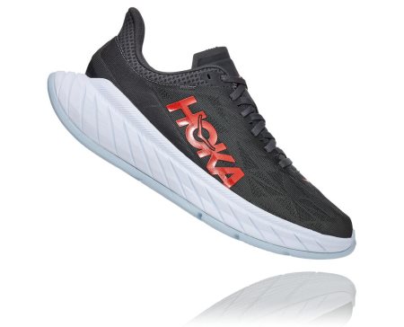 Hoka One One Carbon X 2 Moški Road Tekaški Čevlji Temno Siva / Rdeča SI-865319N